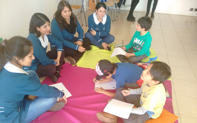 Niños visitaron UST La Serena gracias a iniciativa de alumnas de Educación Diferencial