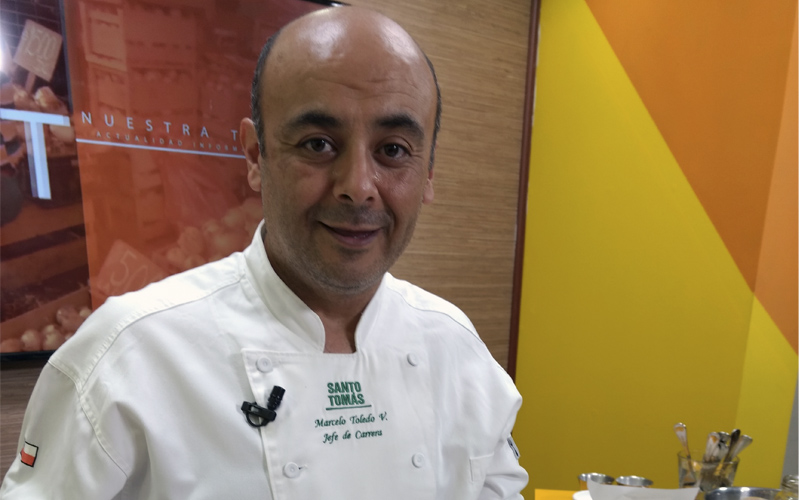 Jefe de Carrera de Gastronomía Internacional se luce en Matinal de TV Centro