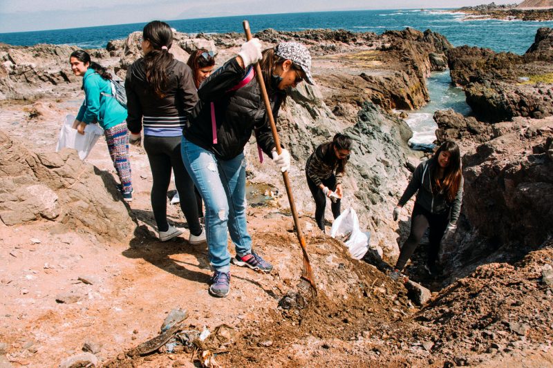 Municipio y UST realizaron limpieza en aguada costera en sector norte de Antofagasta