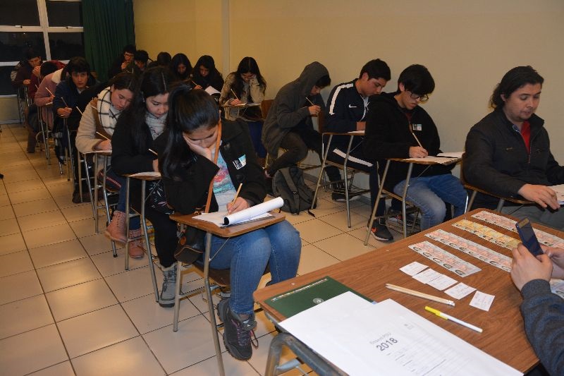 Ensayo PSU vespertino reunió a estudiantes en Santo Tomás Concepción