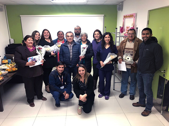 CESFAM Faustino González premió a participantes en proyecto de investigación para diabéticos de la carrera de Nutrición y Dietética de la UST Talca
