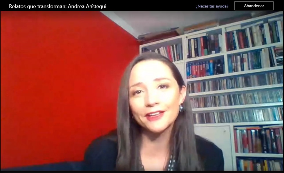 Andrea Arístegui, periodista: “Hemos tenido que adaptarnos y buscar alternativas para seguir informando”