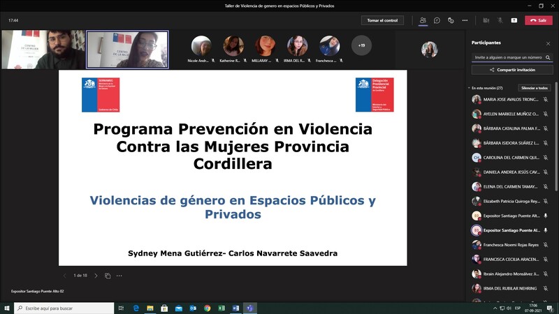 Comunidad Tomasina de Puente Alto participa en jornada de sensibilización sobre violencia de género