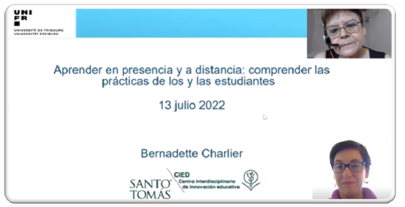 Profesora Bernadette Charlier en conferencia de CIED - UST: “El aprendizaje es una responsabilidad compartida del estudiante y su entorno”