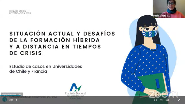 Investigadora de CIED Santo Tomás presenta resultados de estudio en webinar organizado por la CNA