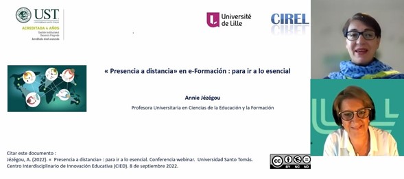 Profesora Annie Jézégou en charla sobre estrategias de e-formación: “Podemos aprender con y a través de los demás a pesar de la distancia geográfica”