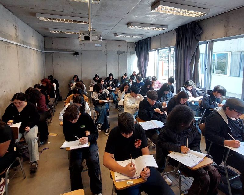 Estudiantes limarinos se pusieron a prueba en primer Ensayo PAES 2024 de Santo Tomás sede Ovalle