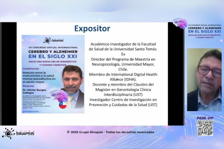 Académico de la Escuela de Enfermería UST expone en congreso internacional de salud mental y Alzheimer