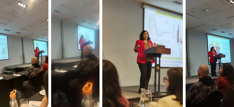 Académica de Nutrición y Dietética representó a la Universidad Santo Tomás en el Congreso Internacional DOF 2025